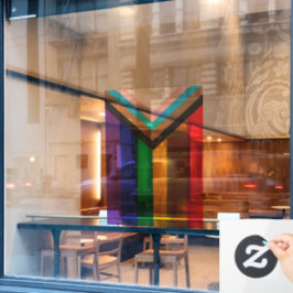 Nieuwe Pride vlag kleuren strepen venster cling Raamsticker