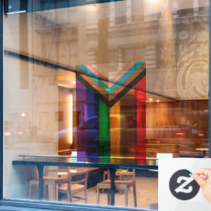 Nieuwe Pride vlag kleuren strepen venster cling Raamsticker