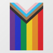 Nieuwe Pride vlag kleuren strepen venster cling Raamsticker (Vel)