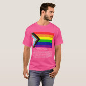 Nieuwe Progress Pride Flag #t-shirt #LGBTQ+ T-shirt (Voorkant volledig)
