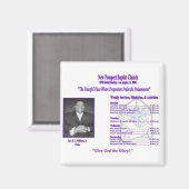 Nieuwe Prospect Baptist Kerk Magnet (Voorkant / Achterkant)