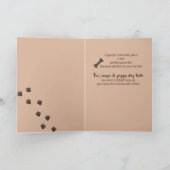 Nieuwe Puppy Gefeliciteerd, Hond met Groen Lint Kaart (Binnen)