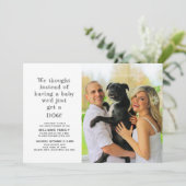 Nieuwe Puppy Huisdier Adoptie Fotoaankondiging Kaart (Staand voorkant)