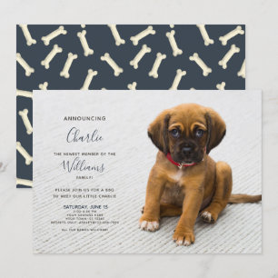 Nieuwe Puppy Kitten Aankondiging Foto