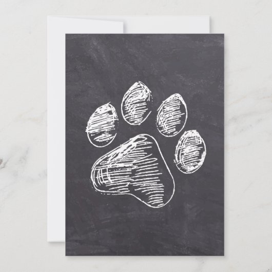 Nieuwe puppy - Maak kennis met Puppy Dog Chalkboar Aankondiging (Achterkant)