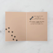 Nieuwe Puppy Religieuze Gefeliciteerd, Hond met Gr Kaart (Binnen)