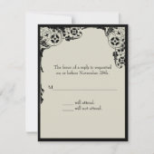 Nieuwe reactiekaart RSVP kaartje (Voorkant)