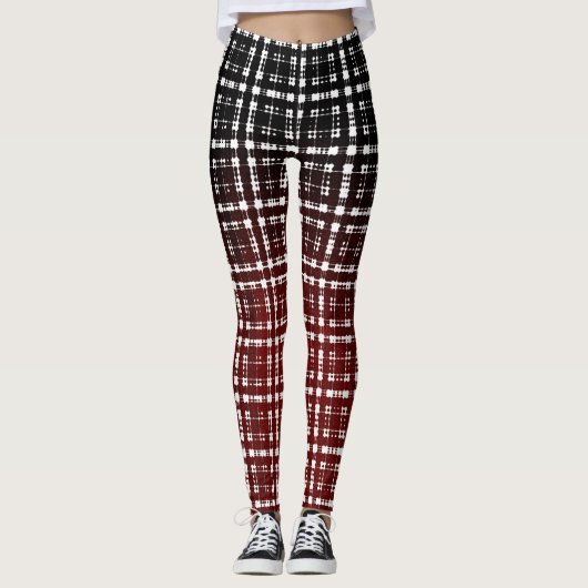 Nieuwe Red Pset Modern Shibori Print Leggings (Voorkant)