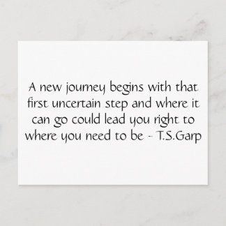 Nieuwe reis briefkaart
