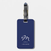 Nieuwe reisavonturen gepersonaliseerd bagagelabel (Achterkant verticaal)