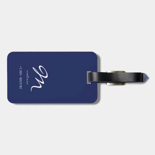 Nieuwe reisavonturen gepersonaliseerd bagagelabel (Achterkant horizontaal)