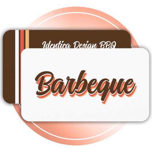 NIEUWE retro barbeque Visitekaartje