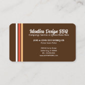 NIEUWE retro barbeque Visitekaartje (Achterkant)