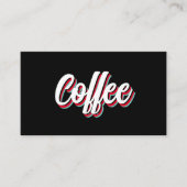 NIEUWE retro coffeeshop loyalty ponskaart (Voorkant)