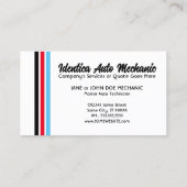 NIEUWE retro monteur Visitekaartje (Achterkant)