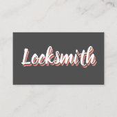 NIEUWE retro slotenmaker Visitekaartje (Voorkant)