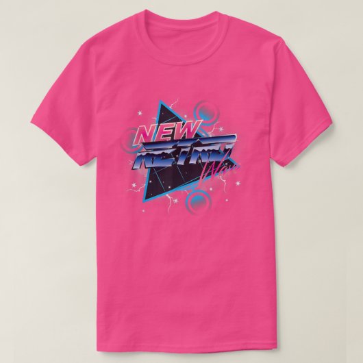 Nieuwe Retro Wave T-shirt (Design voorkant)