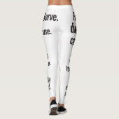 Nieuwe richtingen Zwart Tekst Leggings (Achterkant)