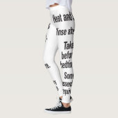 Nieuwe richtingen Zwart Tekst Leggings (Links)