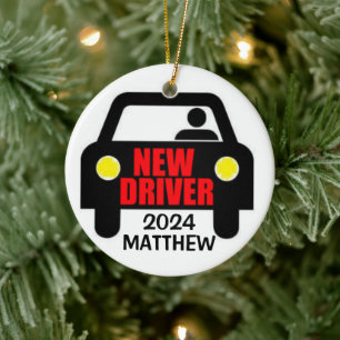 Nieuwe rijbewijs Keepsake Keramisch Ornament