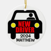 Nieuwe rijbewijs Keepsake Keramisch Ornament (Voorkant)