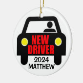 Nieuwe rijbewijs Keepsake Keramisch Ornament (Links)