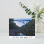 Nieuwe River Gorge Bridge in WV Briefkaart (Staand voorkant)