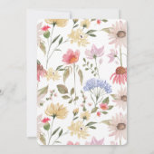 Nieuwe Rode Waterverf van het Huis Wilde Floral Aankondiging (Achterkant)