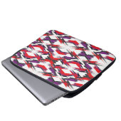 Nieuwe romantische rode eenvoudige textuur donder  laptop sleeve (Voorkant onderkant)
