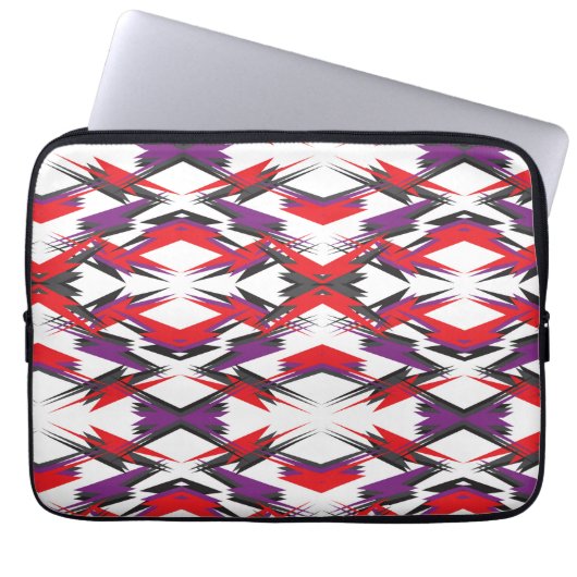 Nieuwe romantische rode eenvoudige textuur donder  laptop sleeve (Voorkant)