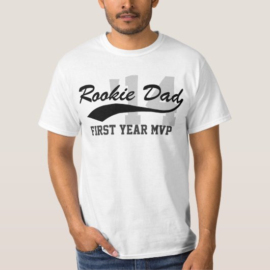 Nieuwe Rookie Dad First Year MVP Vaderdag T-shirt (Voorkant)