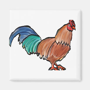 Nieuwe Rooster Magnet