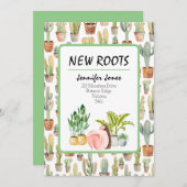 Nieuwe Roots/Bewegende Aankondiging Kaart (Voorkant / Achterkant)