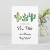 Nieuwe Roots I Moving Announcement Kaart (Staand voorkant)