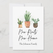 Nieuwe Roots We hebben New Home Blue verplaatst Aankondiging (Voorkant)