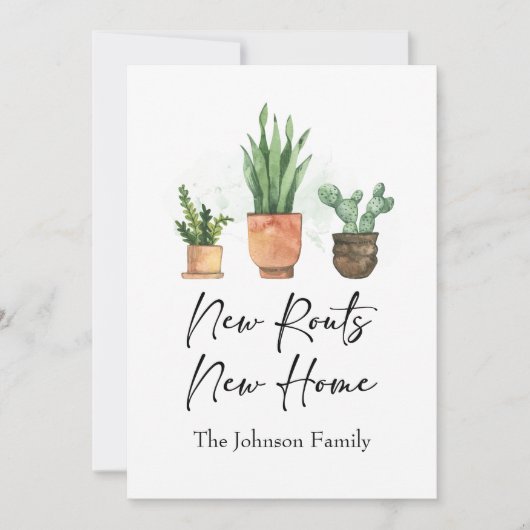 Nieuwe Roots We hebben New Home Blue verplaatst Aankondiging (Voorkant)