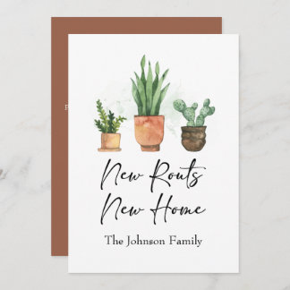 Nieuwe Roots We hebben nieuwe Home Terracotta verp Aankondiging