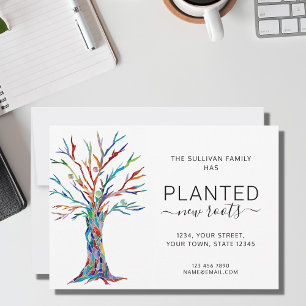 Nieuwe routeboom Bewegende Aankondiging