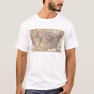 Nieuwe routekaart voor de spoorwegen in de Verenig T-shirt
