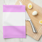 Nieuwe roze en witte tapkeukenhandleiding theedoek (Quarter Fold)