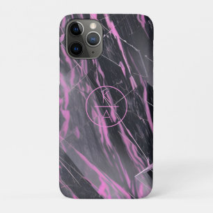 Nieuwe roze en zwarte monogram Iphone draagtas Case-Mate iPhone Case