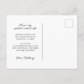 Nieuwe roze startroze rozen Eucalyptus Gedroogde p Aankondigingskaart (Achterkant)