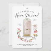 Nieuwe roze Waterverf voor startbloem Aankondiging (Voorkant)