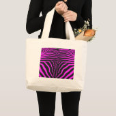 Nieuwe roze zwarte zebra Print accessoires - pas a Grote Tote Bag (Voorkant (product))