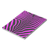 Nieuwe roze zwarte zebra Print accessoires - pas a Notitieblok (Linkerzijde)