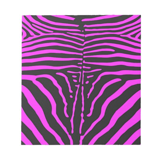 Nieuwe roze zwarte zebra Print accessoires - pas a Notitieblok (Voorkant)