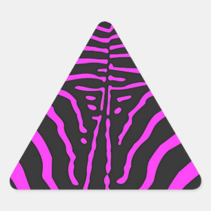 Nieuwe roze zwarte zebra Print accessoires - pas a Sticker