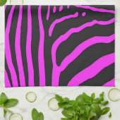 Nieuwe roze zwarte zebra Print accessoires - pas a Theedoek (Gevouwen)