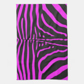 Nieuwe roze zwarte zebra Print accessoires - pas a Theedoek (Verticaal)