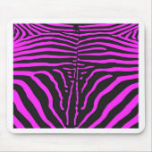 Nieuwe roze zwarte zebraprint accessoires - aanpas muismat (Voorkant)